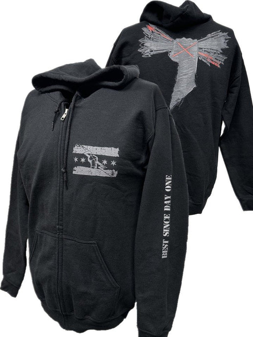 CM Punk Best Since Day One Zipper Hoody by EWS | Extreme Wrestling Shirts