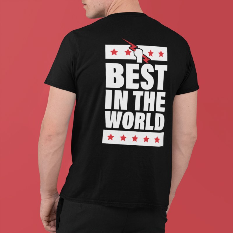 Load image into Gallery viewer, CM Punk Crimson X Best In The World Mens Black T-shirt Sports Mem, Cards &amp; Fan Shop &gt; Fan Apparel &amp; Souvenirs &gt; Wrestling by EWS | Extreme Wrestling Shirts
