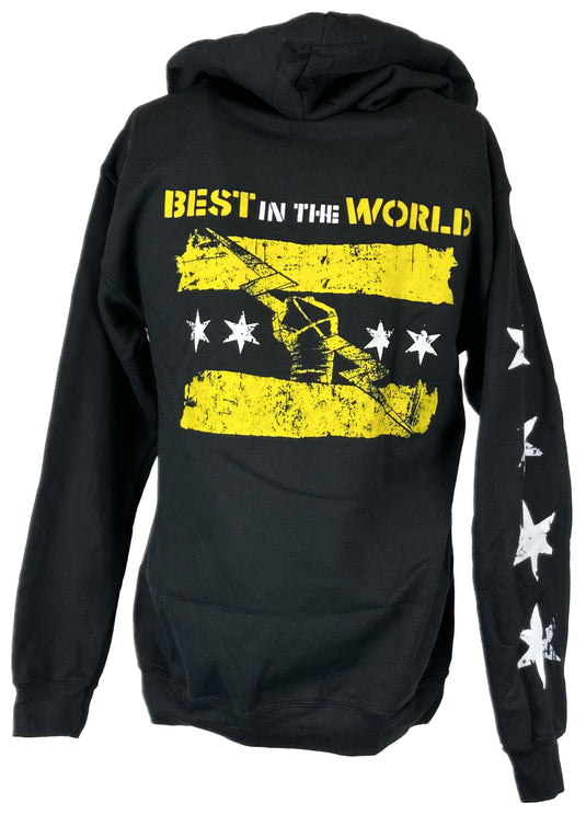 CM Punk GTS Best In The World Mens Zipper Hoody Sweatshirt Sports Mem, Cards & Fan Shop > Fan Apparel & Souvenirs > Wrestling by Hybrid Tees | Extreme Wrestling Shirts