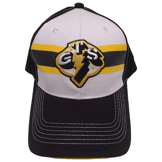 CM Punk GTS Black and White Return Flag Baseball Hat by EWS | Extreme Wrestling Shirts