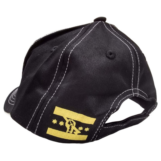 CM Punk GTS Black and White Return Flag Baseball Hat by EWS | Extreme Wrestling Shirts