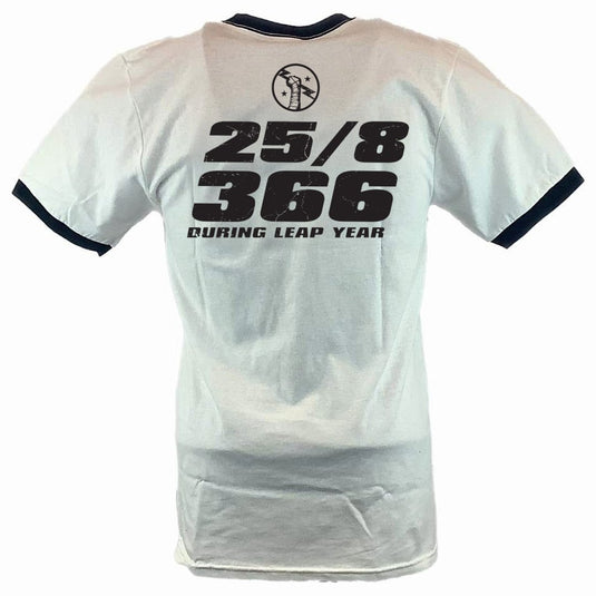 CM Punk Knees 2 Faces 25/8/365 White Ringer Mens T-shirt Sports Mem, Cards & Fan Shop > Fan Apparel & Souvenirs > Wrestling by EWS | Extreme Wrestling Shirts