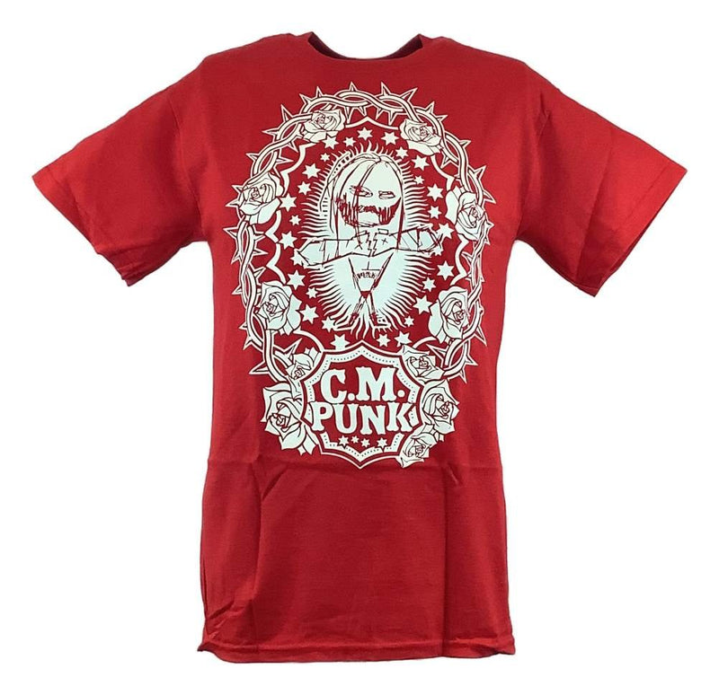Load image into Gallery viewer, CM Punk Red SES Straight Edge Society Mens T-shirt Sports Mem, Cards &amp; Fan Shop &gt; Fan Apparel &amp; Souvenirs &gt; Wrestling by Hybrid Tees | Extreme Wrestling Shirts
