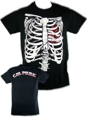 CM Punk Ribs Straight Edge Hard Core Mens Black T-shirt Sports Mem, Cards & Fan Shop > Fan Apparel & Souvenirs > Wrestling by Hybrid Tees | Extreme Wrestling Shirts