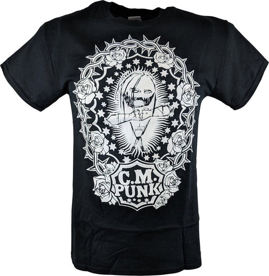 CM Punk Straight Edge Society SES Mens Black T-shirt Sports Mem, Cards & Fan Shop > Fan Apparel & Souvenirs > Wrestling by Hybrid Tees | Extreme Wrestling Shirts