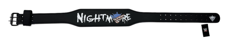 Load image into Gallery viewer, Cody Rhodes American Nightmare Logo Leather Weightlifting Belt by EWS | Extreme Wrestling Shirts
