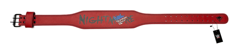 Load image into Gallery viewer, Cody Rhodes American Nightmare Logo Leather Weightlifting Belt by EWS | Extreme Wrestling Shirts
