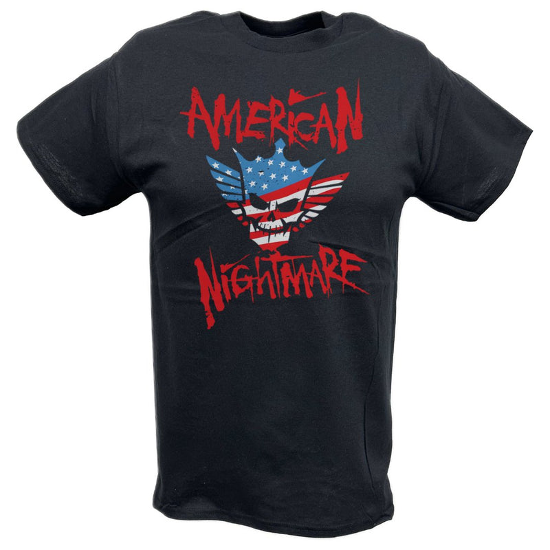 Load image into Gallery viewer, Cody Rhodes American Nightmare Red Logo Black T-shirt by EWS | Extreme Wrestling Shirts
