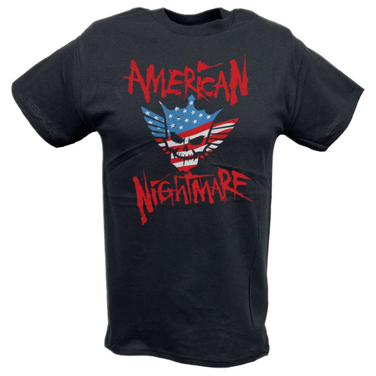 Cody Rhodes American Nightmare Red Logo Black T-shirt by EWS | Extreme Wrestling Shirts