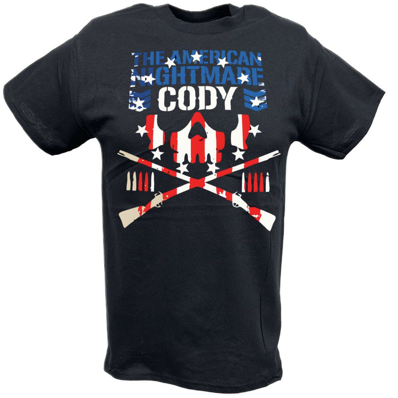 Load image into Gallery viewer, Cody Rhodes Cross Rifles USA Logo T-shirt by EWS | Extreme Wrestling Shirts
