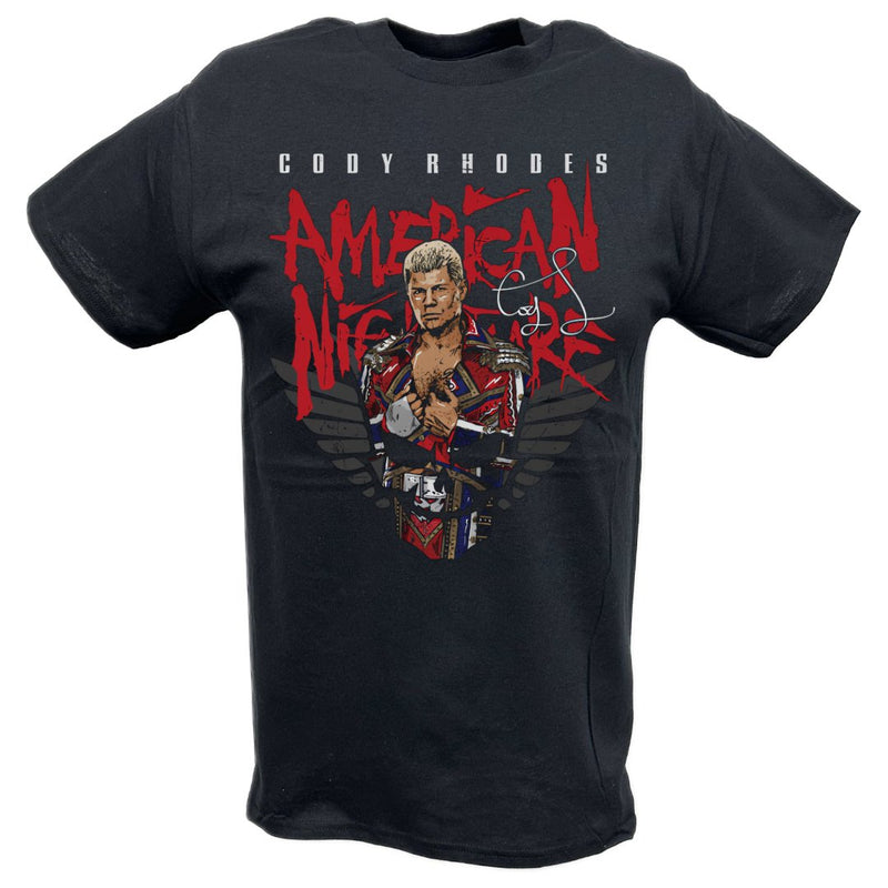 Load image into Gallery viewer, Cody Rhodes Signature American Nightmare T-shirt by EWS | Extreme Wrestling Shirts
