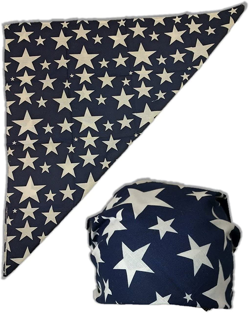 Load image into Gallery viewer, Colored Stars Bandana for Macho Man Costume Blue Sports Mem, Cards &amp; Fan Shop &gt; Fan Apparel &amp; Souvenirs &gt; Wrestling by Macho Man | Extreme Wrestling Shirts
