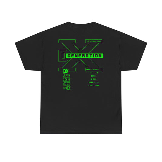 D-Generation X BIG X Green DX T-shirt-S by EWS | Extreme Wrestling Shirts