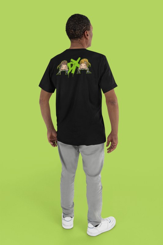 Load image into Gallery viewer, D-Generation X DX Mooning Triple H Shawn Michaels T-shirt by EWS | Extreme Wrestling Shirts
