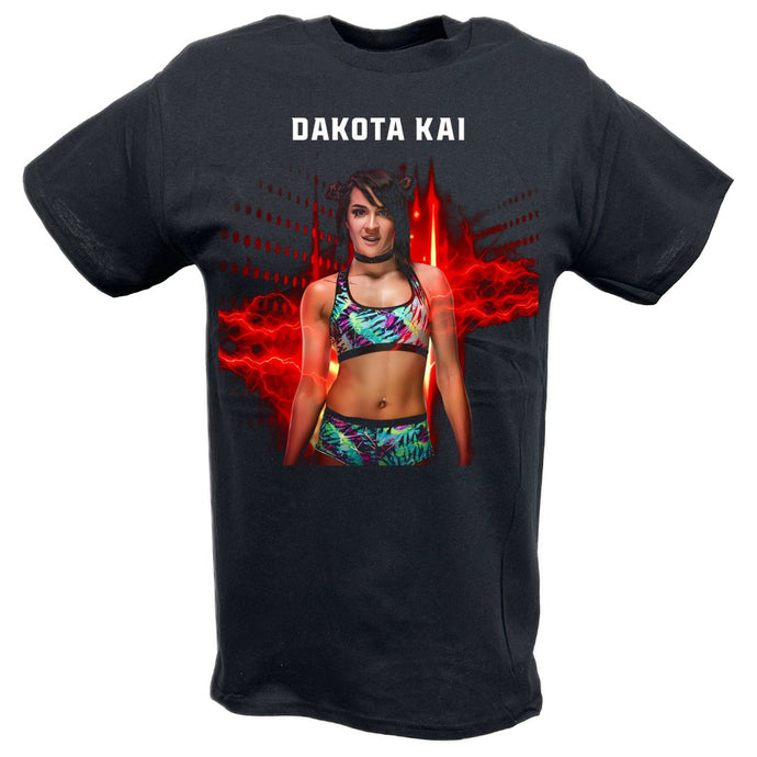 Dakota Kai Red Fire T-shirt by EWS | Extreme Wrestling Shirts