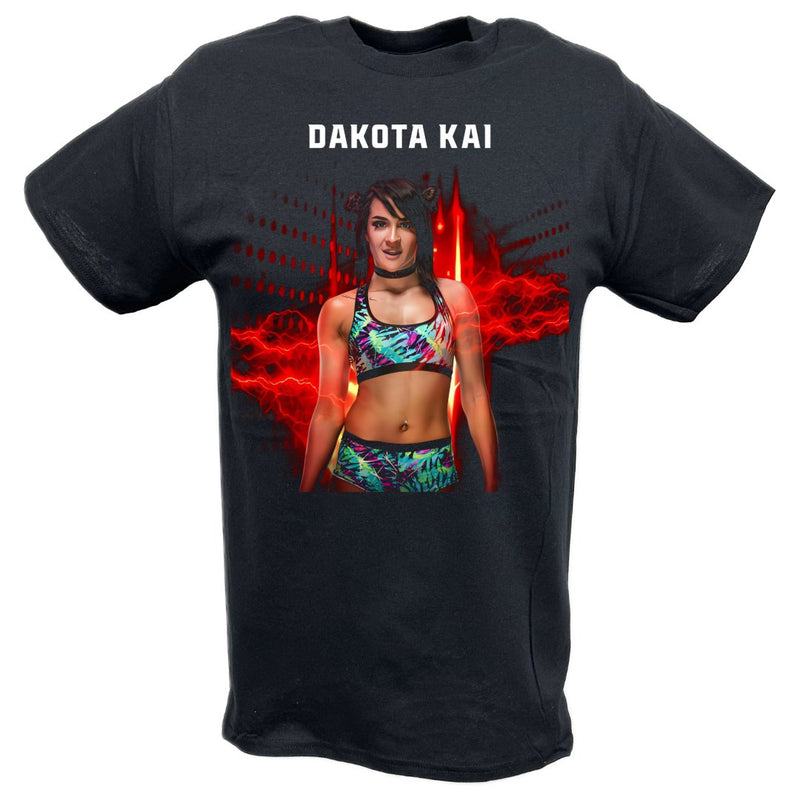 Load image into Gallery viewer, Dakota Kai Red Fire T-shirt by EWS | Extreme Wrestling Shirts
