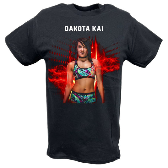 Dakota Kai Red Fire T-shirt by EWS | Extreme Wrestling Shirts