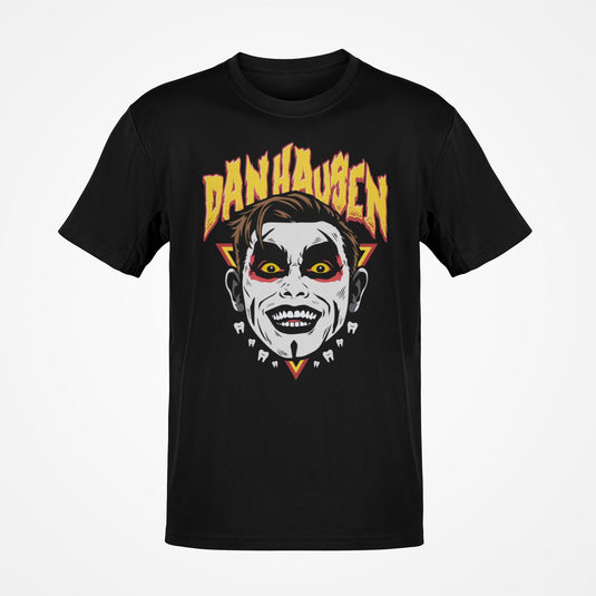 DANHAUSEN Face Teeth Horror Wrestling Graphic T-Shirt Heavy Metal by EWS | Extreme Wrestling Shirts