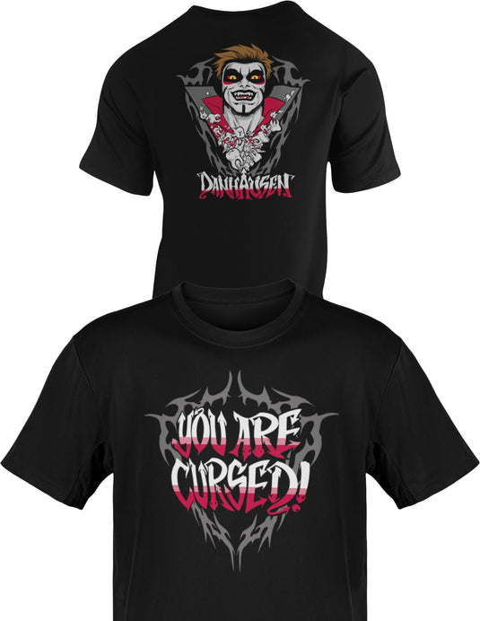 DANHAUSEN Vampire Dracula Cape Cursed Teeth Wrestling T-shirt-S by EWS | Extreme Wrestling Shirts