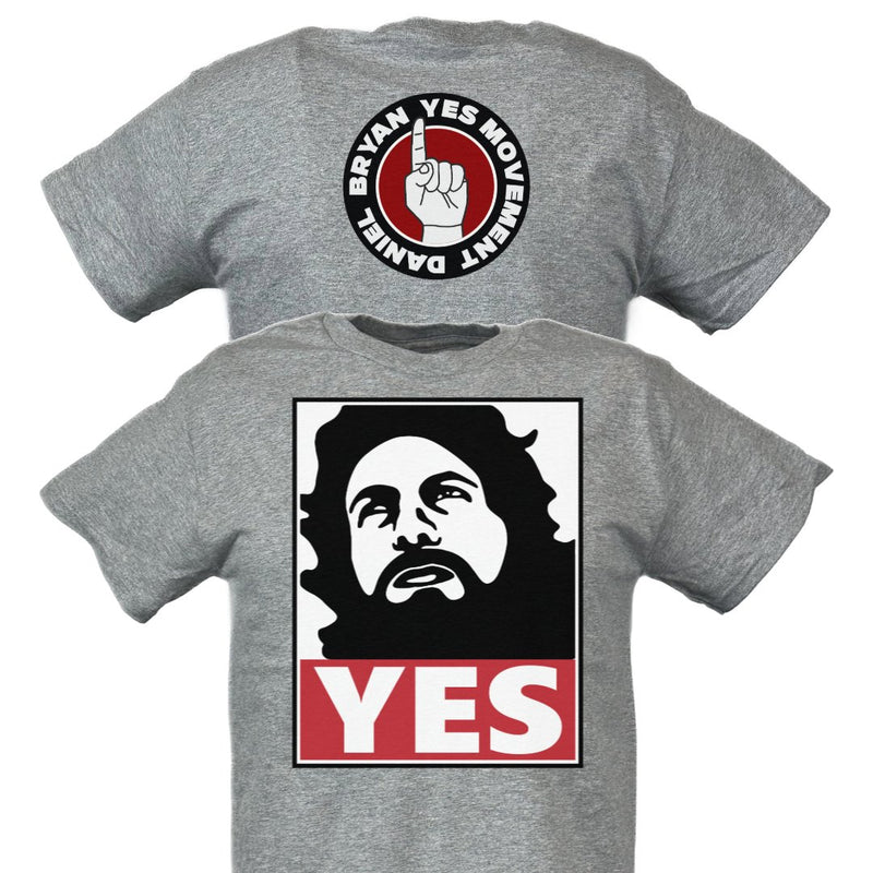 Load image into Gallery viewer, Daniel Bryan Yes Movement Mens Gray T-shirt Sports Mem, Cards &amp; Fan Shop &gt; Fan Apparel &amp; Souvenirs &gt; Wrestling by EWS | Extreme Wrestling Shirts
