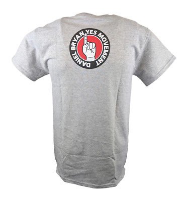Load image into Gallery viewer, Daniel Bryan Yes Movement Mens Gray T-shirt Sports Mem, Cards &amp; Fan Shop &gt; Fan Apparel &amp; Souvenirs &gt; Wrestling by Hybrid Tees | Extreme Wrestling Shirts

