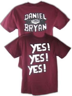 Daniel Bryan Yes Yes Yes Mens Red T-shirt Sports Mem, Cards & Fan Shop > Fan Apparel & Souvenirs > Wrestling by Hybrid Tees | Extreme Wrestling Shirts