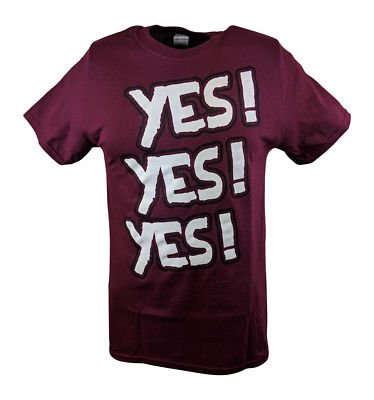 Load image into Gallery viewer, Daniel Bryan Yes Yes Yes Mens Red T-shirt Sports Mem, Cards &amp; Fan Shop &gt; Fan Apparel &amp; Souvenirs &gt; Wrestling by Hybrid Tees | Extreme Wrestling Shirts
