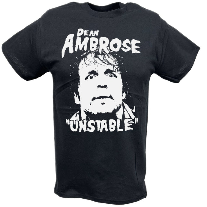 Dean Ambrose The Unstable One Mens Black T-shirt Sports Mem, Cards & Fan Shop > Fan Apparel & Souvenirs > Wrestling by EWS | Extreme Wrestling Shirts