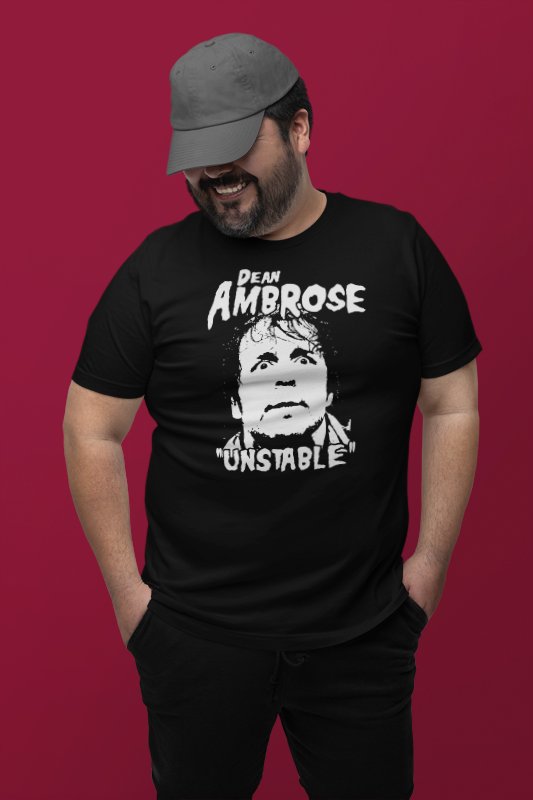 Load image into Gallery viewer, Dean Ambrose The Unstable One Mens Black T-shirt Sports Mem, Cards &amp; Fan Shop &gt; Fan Apparel &amp; Souvenirs &gt; Wrestling by EWS | Extreme Wrestling Shirts
