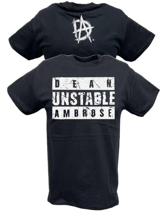 Dean Ambrose Unstable Mens Black T-shirt Sports Mem, Cards & Fan Shop > Fan Apparel & Souvenirs > Wrestling by EWS | Extreme Wrestling Shirts