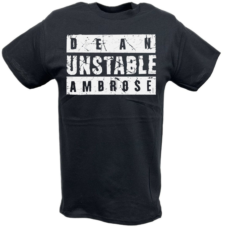 Load image into Gallery viewer, Dean Ambrose Unstable Mens Black T-shirt Sports Mem, Cards &amp; Fan Shop &gt; Fan Apparel &amp; Souvenirs &gt; Wrestling by Hybrid Tees | Extreme Wrestling Shirts
