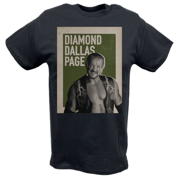 Diamond Dallas Page Poster Print Black T-shirt by EWS | Extreme Wrestling Shirts