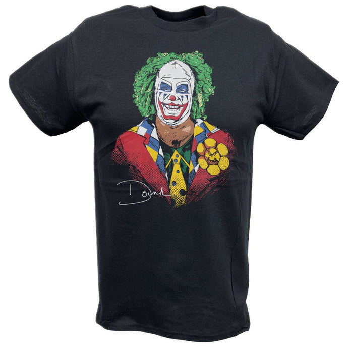 Doink The Clown Profile Black T-shirt by EWS | Extreme Wrestling Shirts