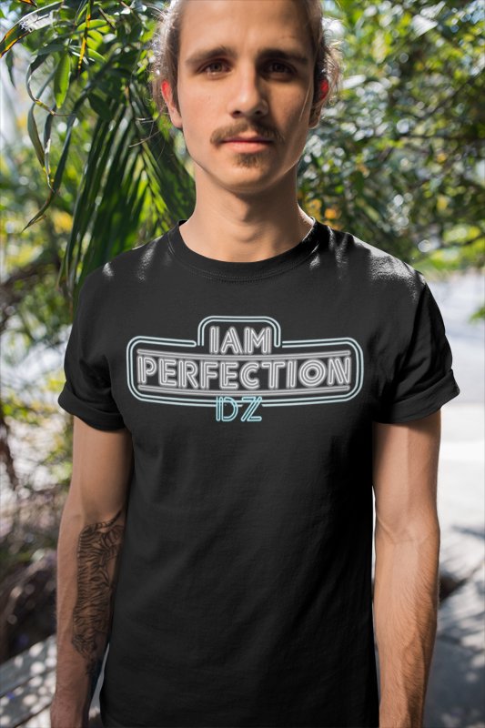 Load image into Gallery viewer, Dolph Ziggler I Am Perfection Mens Black T-shirt Sports Mem, Cards &amp; Fan Shop &gt; Fan Apparel &amp; Souvenirs &gt; Wrestling by EWS | Extreme Wrestling Shirts
