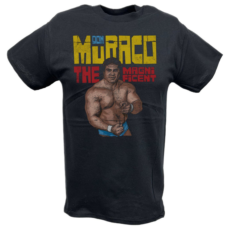 Load image into Gallery viewer, Don Muraco The Magnificent Black T-shirt by EWS | Extreme Wrestling Shirts
