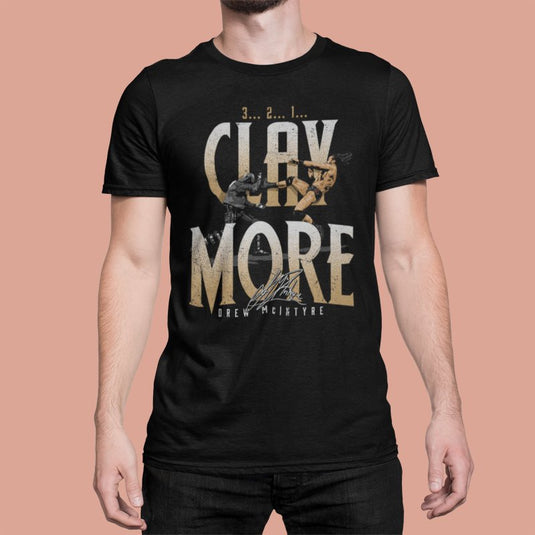 Drew McIntyre Claymore Black T-shirt by EWS | Extreme Wrestling Shirts