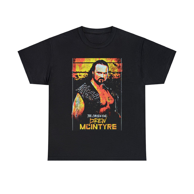 Load image into Gallery viewer, Drew Mcintyre The Chosen One Black T-shirt by EWS | Extreme Wrestling Shirts
