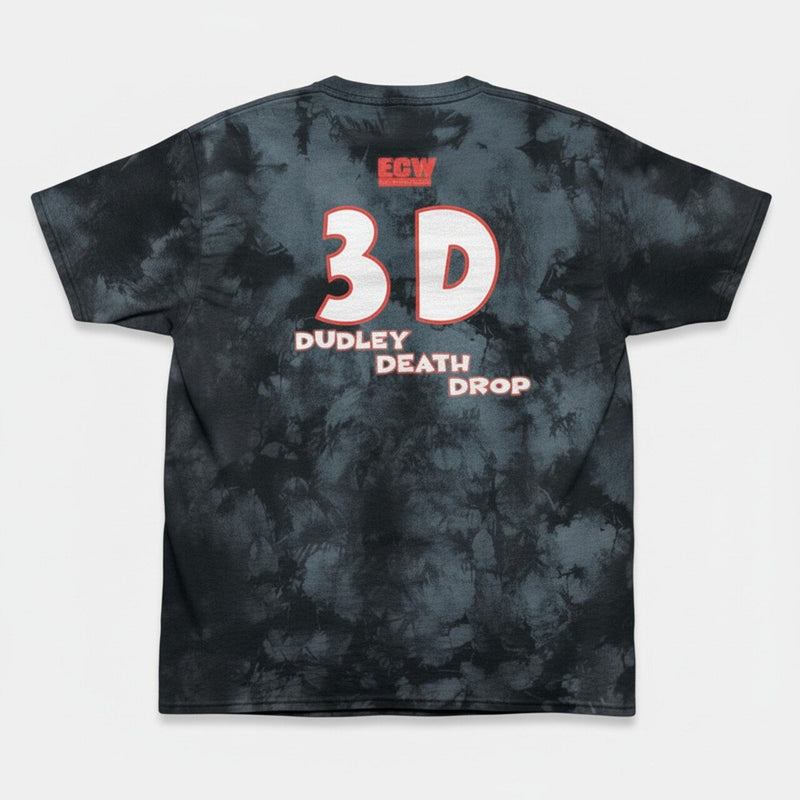 Load image into Gallery viewer, Dudley Boyz D-Von Bubba Ray 3D Death Drop Tie Dye T-shirt by EWS | Extreme Wrestling Shirts
