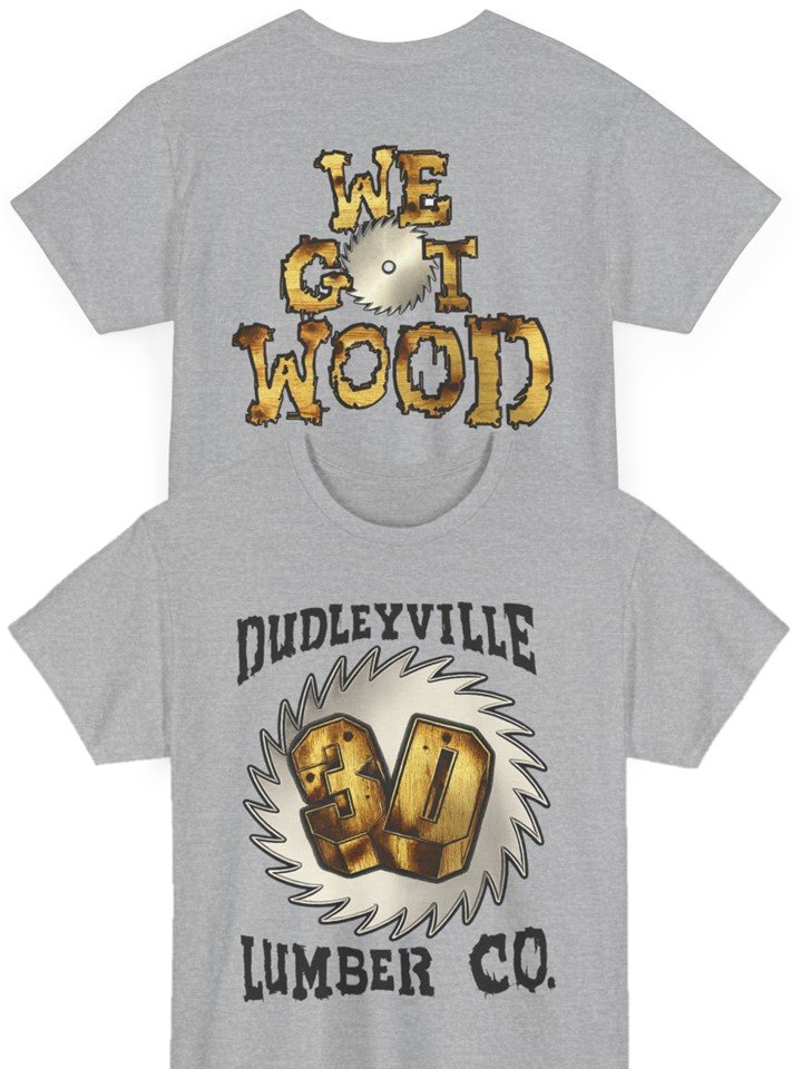 Load image into Gallery viewer, Dudleyville Lumber Company Dudley Boyz We Got Wood T-shirt by EWS | Extreme Wrestling Shirts
