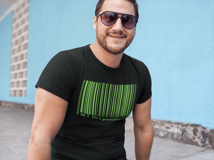 DX D-Generation X Barcode Black T-shirt – Extreme Wrestling