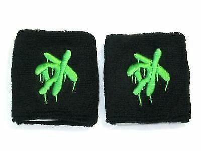 DX D-Generation X Green Logo Wristbands New by EWS | Extreme Wrestling Shirts