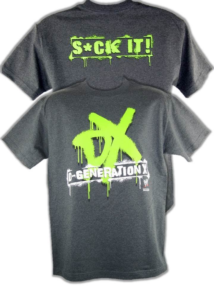 Load image into Gallery viewer, DX D-Generation X Suck It WWE Mens Gray T-shirt by WWE | Extreme Wrestling Shirts
