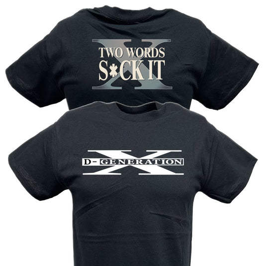 DX D-Generation X Two Words Classic Logo Black T-shirt Sports Mem, Cards & Fan Shop > Fan Apparel & Souvenirs > Wrestling by EWS | Extreme Wrestling Shirts