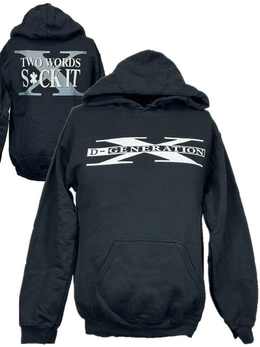 DX D-Generation X Two Words Classic Pullover Hoody Sweatshirt by EWS | Extreme Wrestling Shirts