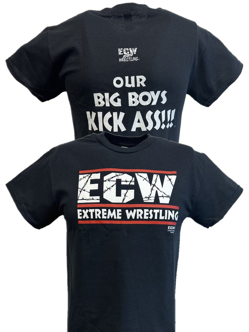 Load image into Gallery viewer, ECW Extreme Championship Wrestling Big Boys Black T-shirt by WWE | Extreme Wrestling Shirts
