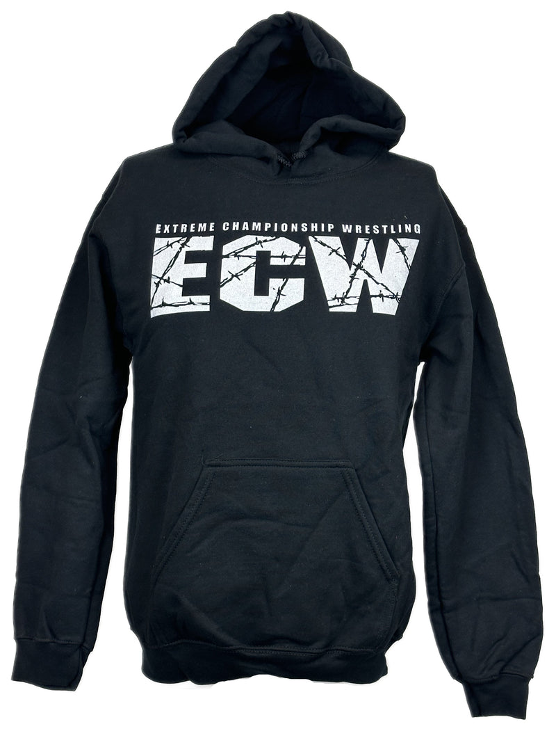 Load image into Gallery viewer, ECW Extreme Championship Wrestling Black Pullover Hoody Sweatshirt by EWS | Extreme Wrestling Shirts
