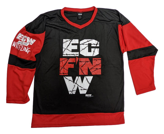 ECW Extreme Championship Wrestling EC F'N W Hardcore 69 Mens Jersey by ECW | Extreme Wrestling Shirts