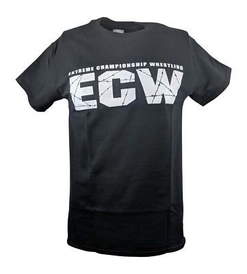 ECW Extreme Championship Wrestling White Logo T-shirt Sports Mem, Cards & Fan Shop > Fan Apparel & Souvenirs > Wrestling by Hybrid Tees | Extreme Wrestling Shirts