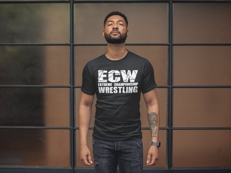 Load image into Gallery viewer, ECW Politically Incorrect Damn Proud Wrestling Black T-shirt Sports Mem, Cards &amp; Fan Shop &gt; Fan Apparel &amp; Souvenirs &gt; Wrestling by EWS | Extreme Wrestling Shirts
