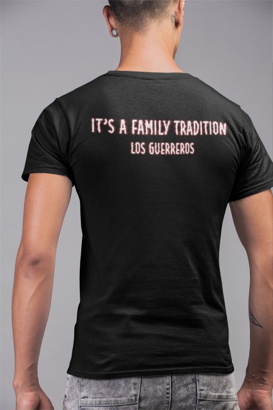 Load image into Gallery viewer, Eddie Guerrero Cheat 2 Win Family Tradition Black T-shirt by EWS | Extreme Wrestling Shirts
